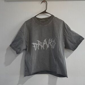 Drako Gray Acid Bleach Graphic Tee size Medium